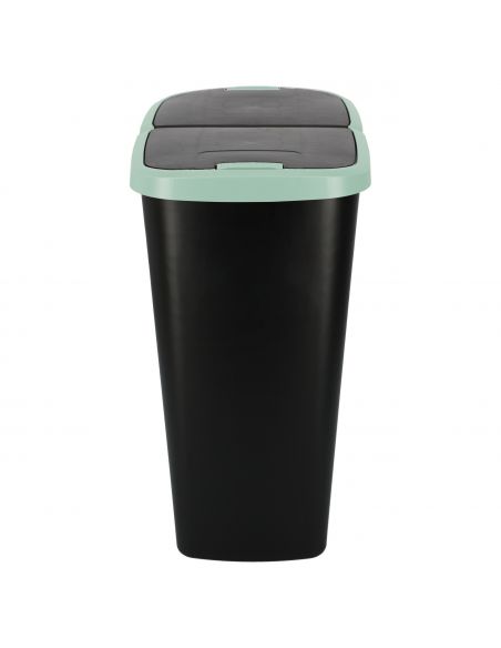 Kosz na śmieci Keden Compacta Q DUO 45 l czarny / jasny zielony - NDAB45-5575C/S411 - Keden - 4