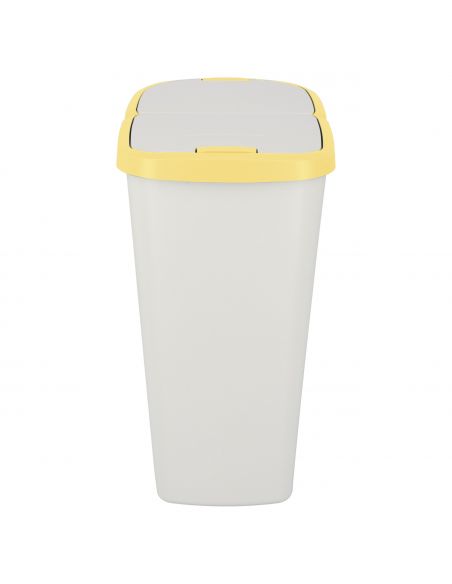 Kosz na śmieci Keden Compacta Q DUO 45 l popielaty / jasny żółty - NDAB45-1215C/427C - Keden - 4