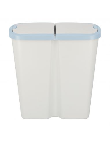 Kosz na śmieci Keden Compacta Q DUO 45 l popielaty / jasny niebieski - NDAB45-2717C/427C - Keden - 3