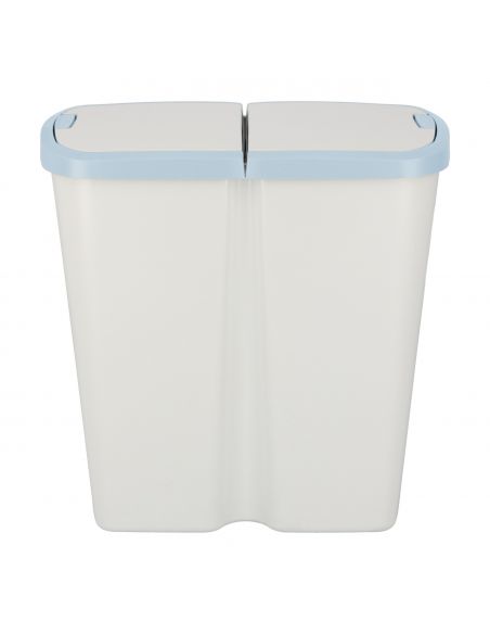 Kosz na śmieci Keden Compacta Q DUO 45 l popielaty / jasny niebieski - NDAB45-2717C/427C - Keden - 3