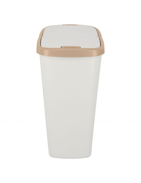 Kosz na śmieci Keden Compacta Q DUO 45 l popielaty / jasny brąz - NDAB45-WG5C/427C - Keden - 4