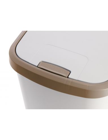 Kosz na śmieci Keden Compacta Q DUO 45 l popielaty / jasny brąz - NDAB45-WG5C/427C - Keden - 6