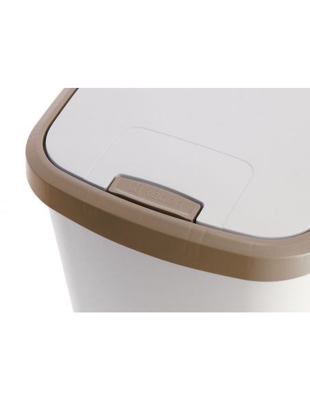 Kosz na śmieci Keden Compacta Q DUO 45 l popielaty / jasny brąz - NDAB45-WG5C/427C - Keden - 6