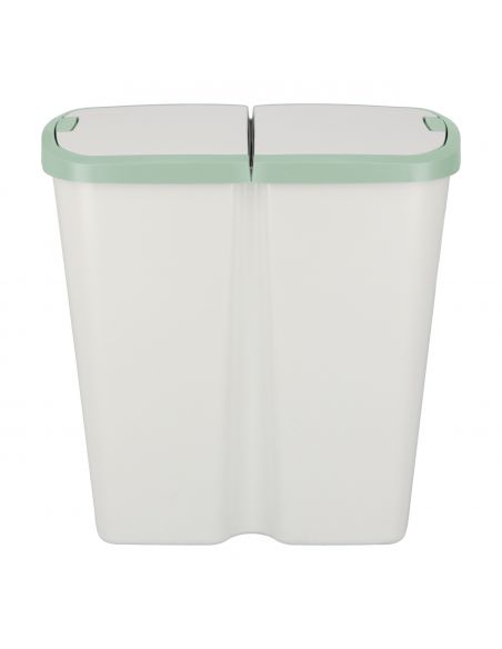 Kosz na śmieci Keden Compacta Q DUO 45 l popielaty / jasny zielony - NDAB45-5575C/427C - Keden - 3