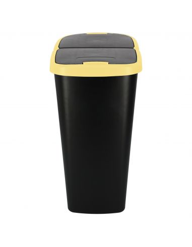 Kosz na śmieci Keden Compacta Q DUO 45 l czarny / jasny żółty - NDAB45-1215C/S411 - Keden - 4