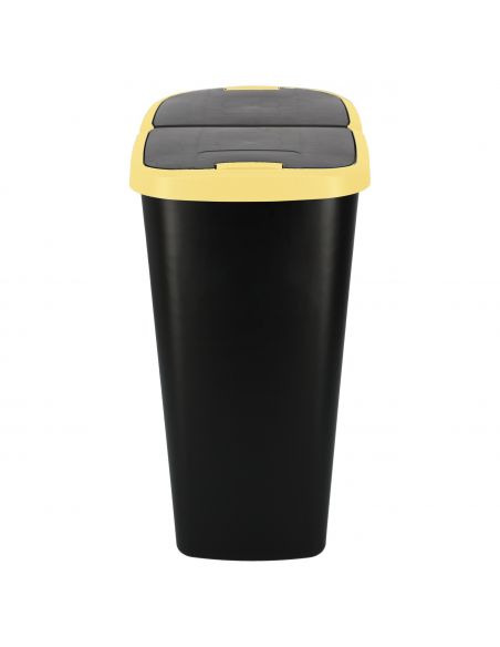 Kosz na śmieci Keden Compacta Q DUO 45 l czarny / jasny żółty - NDAB45-1215C/S411 - Keden - 4