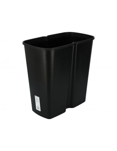 Kosz na śmieci Keden Compacta Q DUO 45 l czarny / jasny żółty - NDAB45-1215C/S411 - Keden - 5