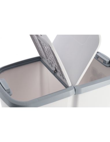 Kosz na śmieci Keden Compacta Q DUO 45 l czarny / jasny żółty - NDAB45-1215C/S411 - Keden - 8