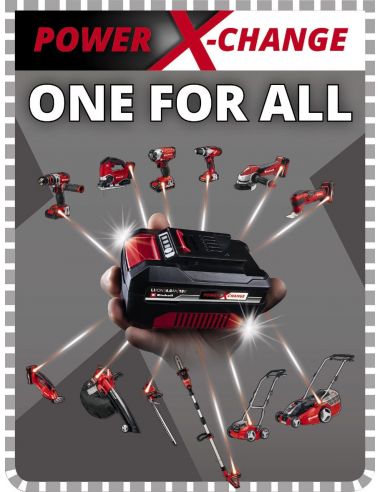 Zestaw Einhell Power X-Change 18 V: akumulator 2.5 Ah + ładowarka 3 A - 4512097 - Einhell - 8