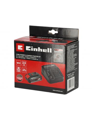Zestaw Einhell Power X-Change 18 V: akumulator 2.5 Ah + ładowarka 3 A - 4512097 - Einhell - 9
