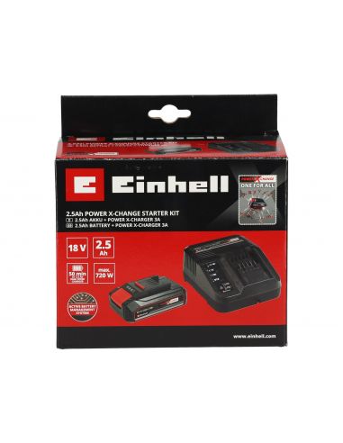 Zestaw Einhell Power X-Change 18 V: akumulator 2.5 Ah + ładowarka 3 A - 4512097 - Einhell - 10