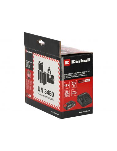 Zestaw Einhell Power X-Change 18 V: akumulator 2.5 Ah + ładowarka 3 A - 4512097 - Einhell - 11