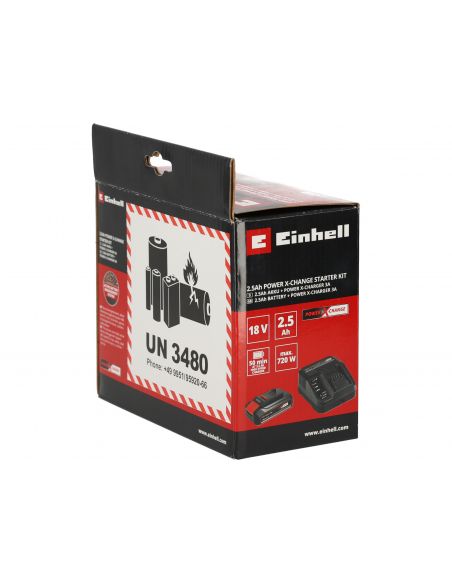 Zestaw Einhell Power X-Change 18 V: akumulator 2.5 Ah + ładowarka 3 A - 4512097 - Einhell - 11