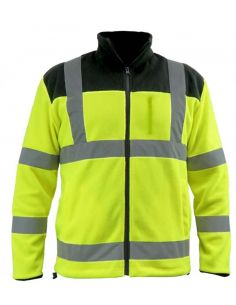 Bluza polarowa robocza odblaskowa żółta Dedra - BH80P3 - Dedra - 1