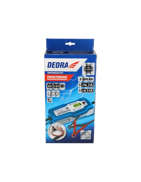 Prostownik mikroprocesorowy LCD Dedra 6/12 V 10 A - DEPM022LFP - Dedra - 4