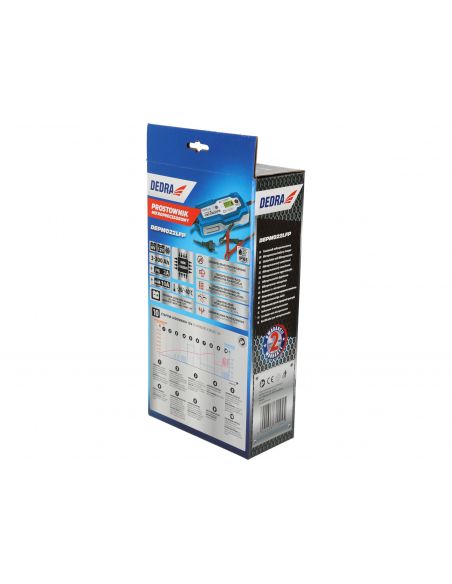 Prostownik mikroprocesorowy LCD Dedra 6/12 V 10 A - DEPM022LFP - Dedra - 11