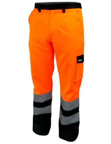 Ochronne spodnie robocze odblaskowe pomarańczowe Dedra - BH81SP2 - Dedra - 1