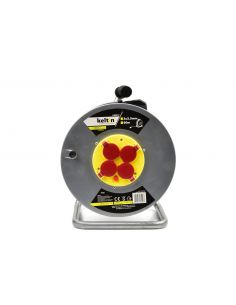 Metalowy elektryczny przedłużacz bębnowy 3x2,5 mm / 50 m Keltin - K00233 - Keltin - 1 2