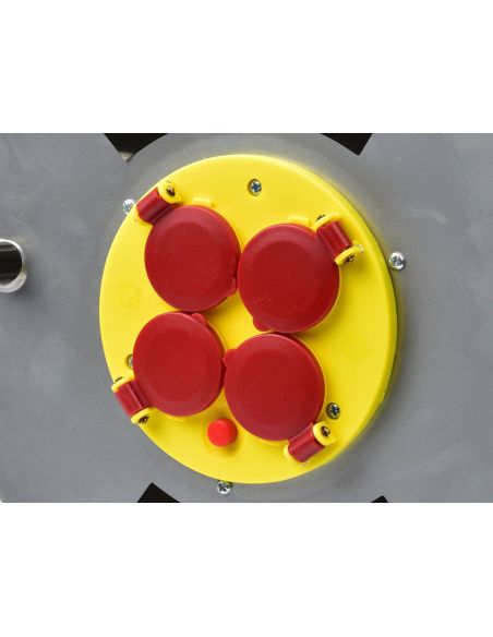 Metalowy elektryczny przedłużacz bębnowy 3x2,5 mm / 50 m Keltin - K00233 - Keltin - 3