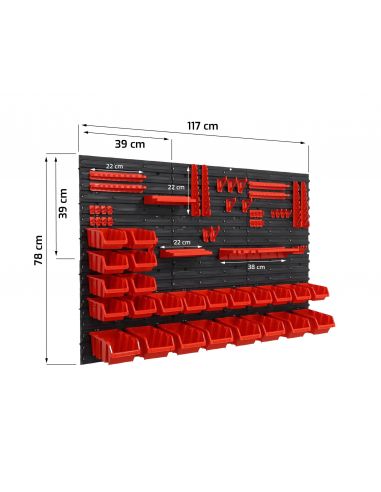Tablica narzędziowa Toolbox System Wall Mix 120x80 v.6 - TS.W.120.080.M_6_px - Toolbox System - 5