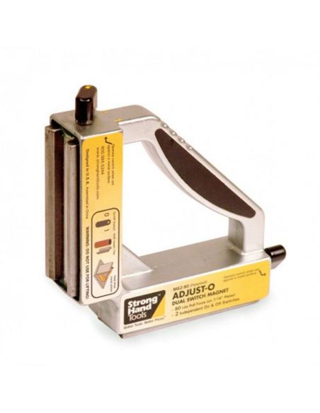 Kątownik magnetyczny StrongHand Adjust-O™ 55 kg z 2. włącznikami - MS2-80 - Strong Hand Tools - 1