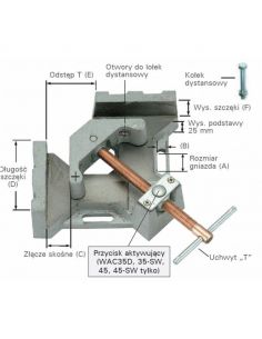 Ścisk spawalniczy kątowy 2-osiowy StrongHand - WAC35D - Strong Hand Tools - 1