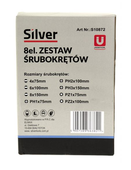 Zestaw wkrętaków Silver 8 el. S10872 - S10872 - Silver - 2