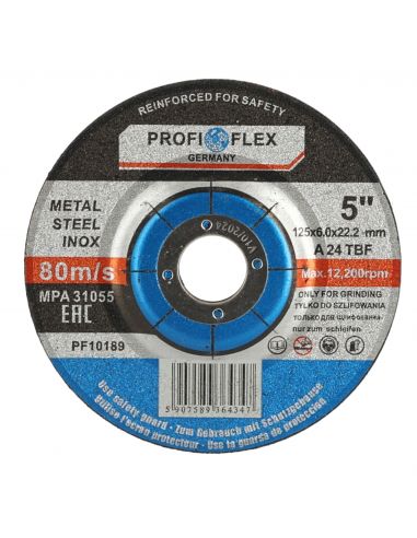 Zestaw 10x tarcza do szlifowania Profi-Flex 125 x 6,0 x 22 - PF10189_px10 - Profi-Flex - 3