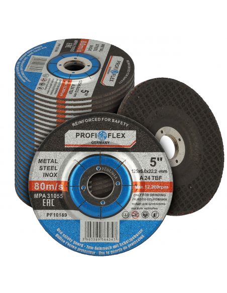 Zestaw 25x tarcza do szlifowania Profi-Flex 125 x 6,0 x 22 - PF10189_px25 - Profi-Flex - 1