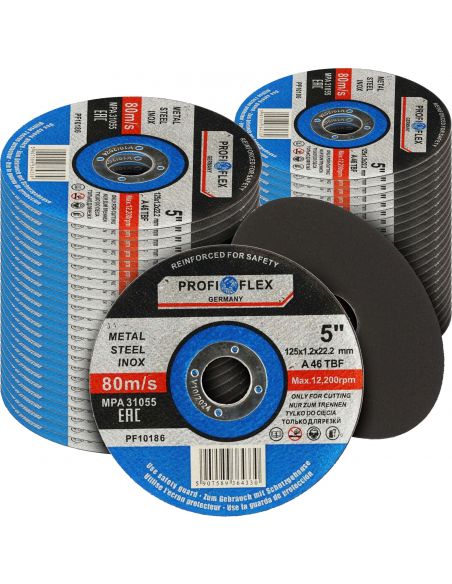 Zestaw 50x tarcza do cięcia Profi-Flex 125 x 1,2 x 22 - PF10186_px50 - Profi-Flex - 1