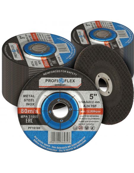 Zestaw 50x tarcza do szlifowania Profi-Flex 125 x 6,0 x 22 - PF10189_px50 - Profi-Flex - 1