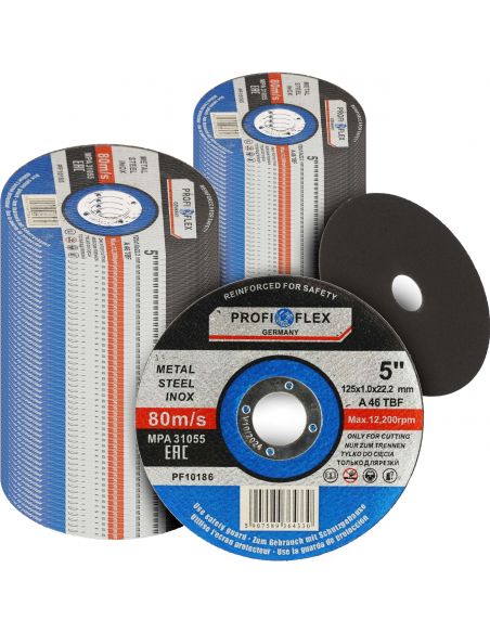 Zestaw 100x tarcza do cięcia Profi-Flex 125 x 1,0 x 22 - PF10185_px100 - Profi-Flex - 1