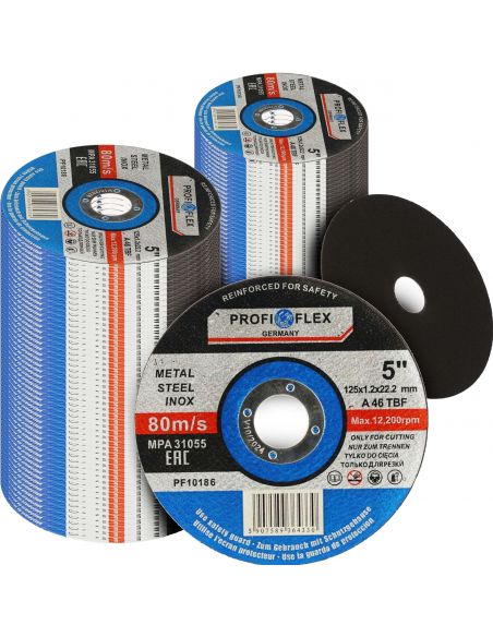 Zestaw 100x tarcza do cięcia Profi-Flex 125 x 1,2 x 22 - PF10186_px100 - Profi-Flex - 1