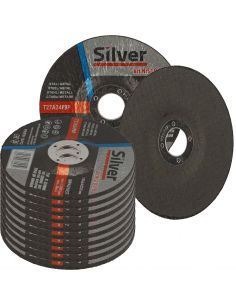 Zestaw 10x tarcza do szlifowania Silver 125 x 6,4 x 22 - S10118_px10 - Silver - 1