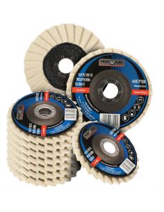 Zestaw 10x tarcza lamelka polerska filcowa Profi-Flex 125 x 22 - PF10249_px10 - Profi-Flex - 1