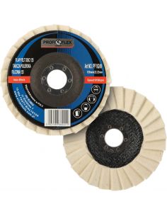 Zestaw 10x tarcza lamelka polerska filcowa Profi-Flex 125 x 22 - PF10249_px10 - Profi-Flex - 1 2