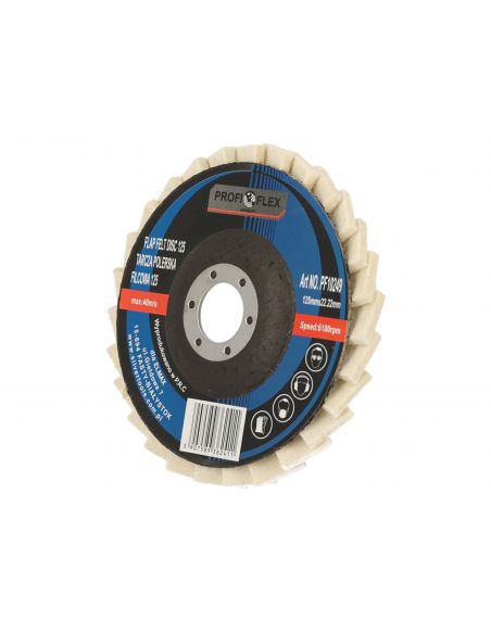 Zestaw 10x tarcza lamelka polerska filcowa Profi-Flex 125 x 22 - PF10249_px10 - Profi-Flex - 6