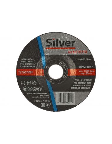 Zestaw 25x tarcza do szlifowania Silver 125 x 6,4 x 22 - S10118_px25 - Silver - 4