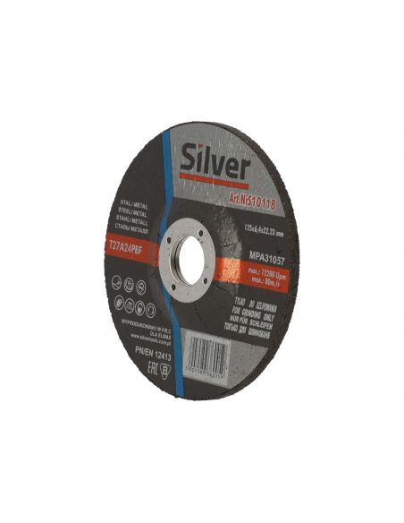 Zestaw 25x tarcza do szlifowania Silver 125 x 6,4 x 22 - S10118_px25 - Silver - 6