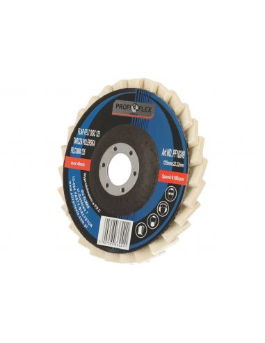Zestaw 25x tarcza lamelka polerska filcowa Profi-Flex 125 x 22 - PF10249_px25 - Profi-Flex - 6