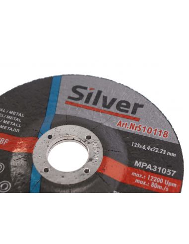 Zestaw 50x tarcza do szlifowania Silver 125 x 6,4 x 22 - S10118_px50 - Silver - 7