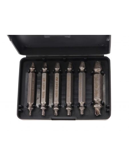 Wykrętaki do zerwanych śrub 6 el. Silver - S10707 - Silver - 5