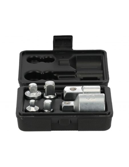 Adaptery redukcyjne do kluczy nasadowych 6 el. Silver - S11032 - Silver - 3