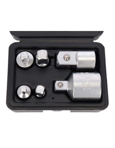 Adaptery redukcyjne do kluczy nasadowych 6 el. Silver - S11032 - Silver - 4