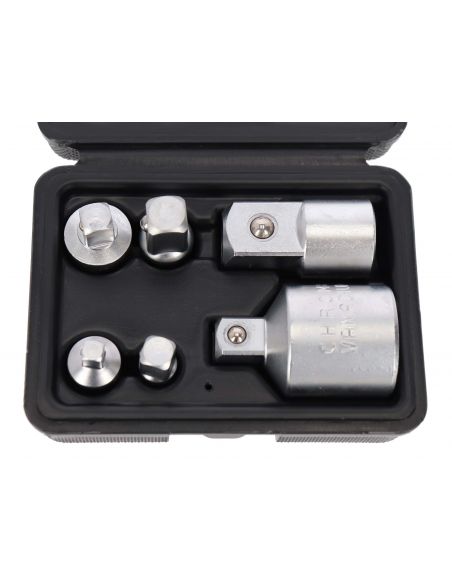 Adaptery redukcyjne do kluczy nasadowych 6 el. Silver - S11032 - Silver - 4