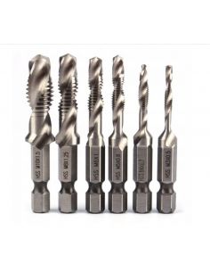 Wiertła gwintujące  6 el. M3-M10 Silver - S11533 - Silver - 1 2