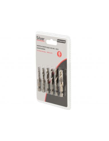 Wiertła gwintujące  6 el. M3-M10 Silver - S11533 - Silver - 4