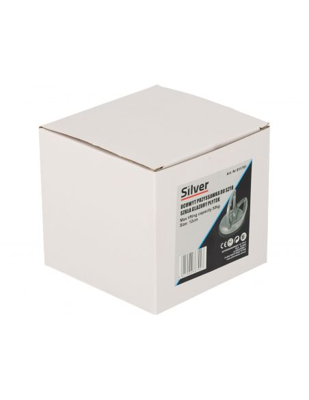 Przyssawka aluminiowa do szyb 1x120 mm Silver - S11761 - Silver - 8