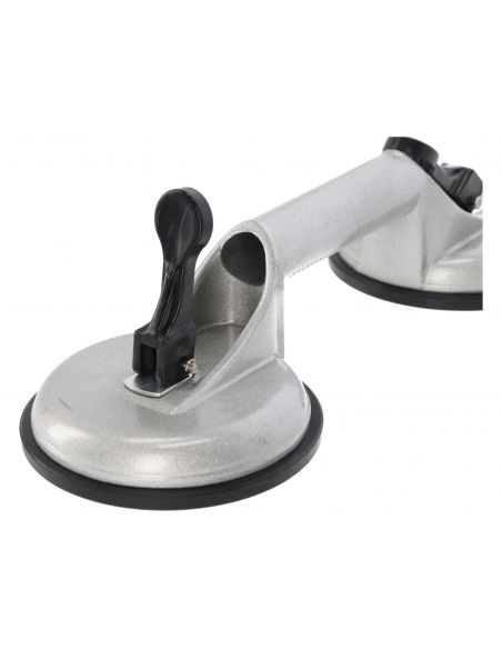 Przyssawka aluminiowa do szyb 2x115 mm Silver - S11760 - Silver - 6