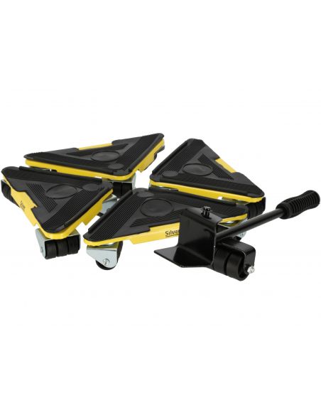Zestaw rolek do transportu mebli 300 kg Silver - S11290 - Silver - 1